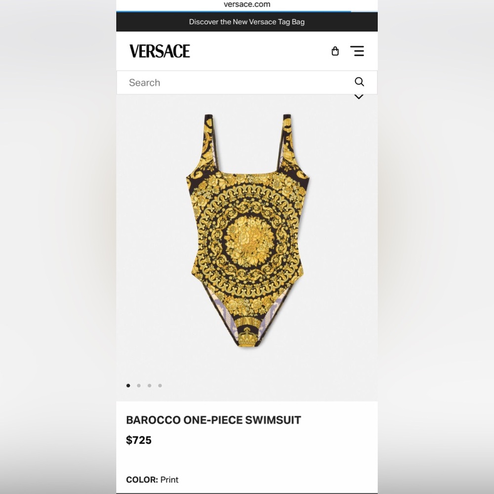Versace (authentic) Barocco one piece bathing suit or bodysuit.
